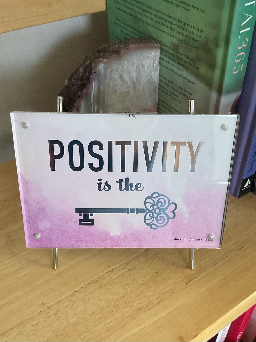 “Positivity is the Key” Motivational Decor NWT